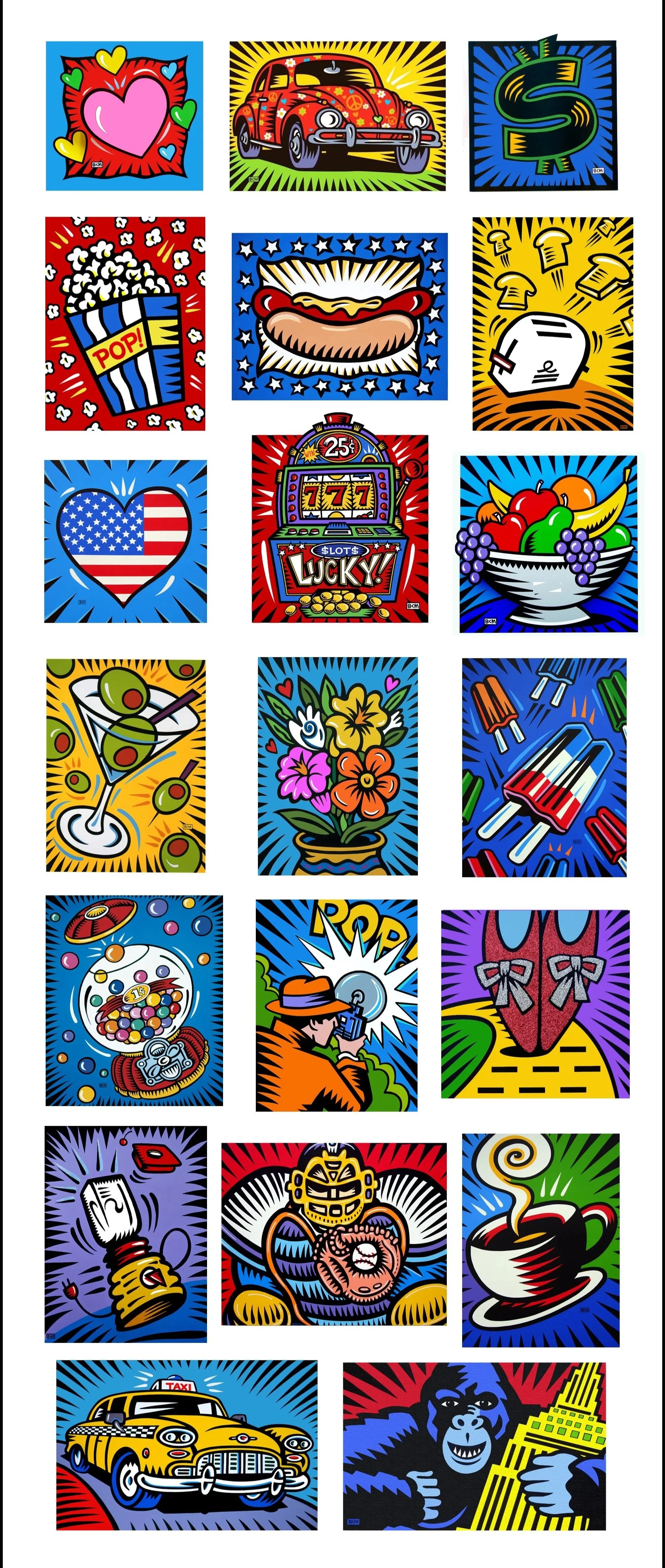 ARTWORKS | Explore Iconic Pop Art Collections — Burton Morris Studios